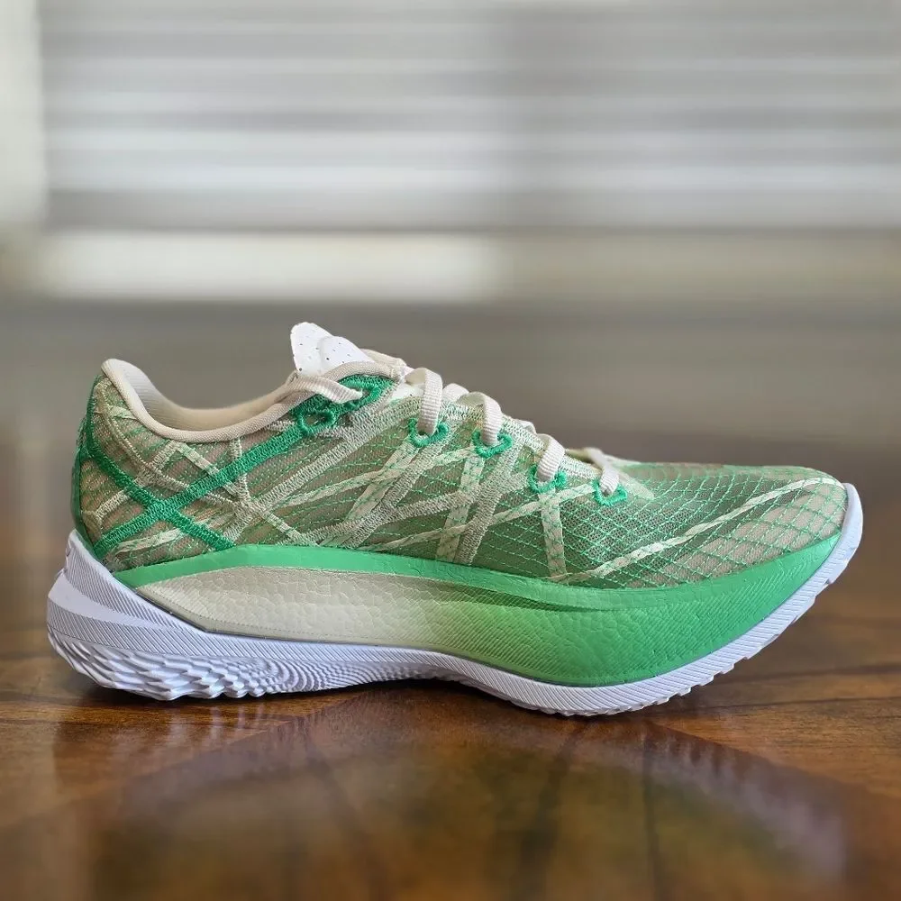 Under Armour Flow Velociti Elite 2 Running Shoes Women's 8.5 White Green 3027338